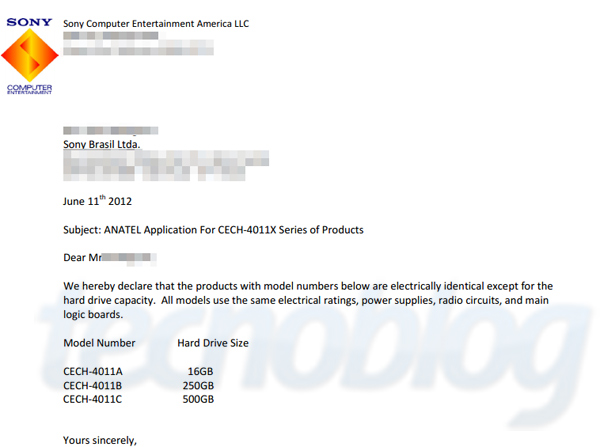 Geleakte Bilder der neuen PS3 - 16GB, 250GB und 500GB?